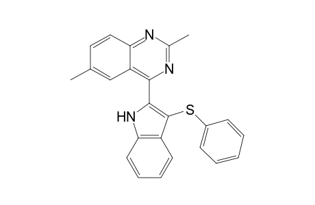 2,6-Dimethyl-4-[3'-phenylthioindol-2'-yl]quinazoline
