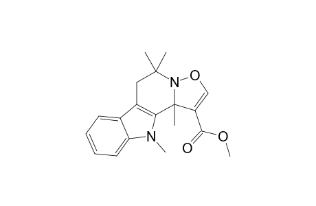 Methyl 5,5,11,11b-tetramethyl-5,6,11,11b-tetrahydroisoxazolo[2',3':1,2]pyrido[3,4-b]indole-1-carboxylate