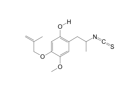 1-(2-Hydroxy-5-methoxy-4-(2-methylpropenoxy)phenyl)-2-isothiocyanatopropane