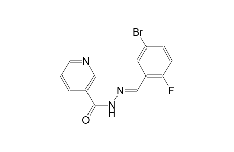N'-[(E)-(5-bromo-2-fluorophenyl)methylidene]nicotinohydrazide