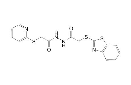 N'-[(1,3-benzothiazol-2-ylsulfanyl)acetyl]-2-(2-pyridinylsulfanyl)acetohydrazide