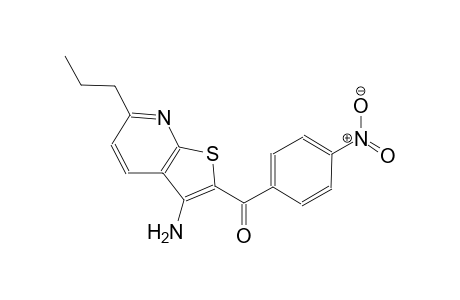 methanone, (3-amino-6-propylthieno[2,3-b]pyridin-2-yl)(4-nitrophenyl)-
