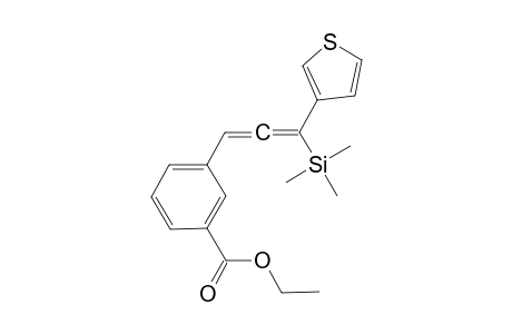 Ethyl 3-(3-(thiophen-3-yl)-3-(trimethylsilyl)propa-1,2-dien-1-yl)benzoate