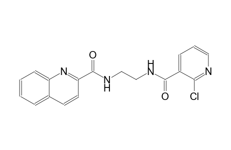 2-quinolinecarboxamide, N-[2-[[(2-chloro-3-pyridinyl)carbonyl]amino]ethyl]-