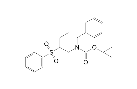 (E)-N-tert-Butoxycarbonyl-N-(2-phenylsulfonylbut-2-enyl)benzylamine