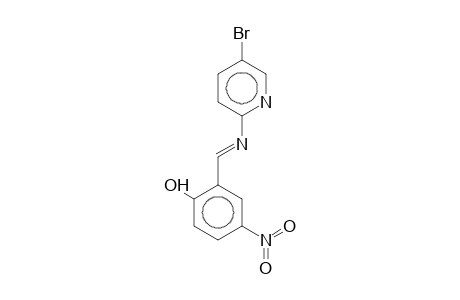 2-((E)-[(5-Bromo-2-pyridinyl)imino]methyl)-4-nitrophenol