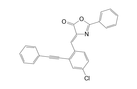 (Z)-4-(4-Chloro-2-(phenylethynyl)benzylidene)-2-phenyloxazol-5(4H)-one
