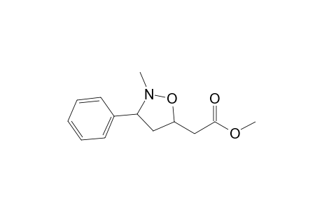 cis/trans-2-Methyl-3-phenyl-5-(methoxycarbonylmethyl)isoxazolidine