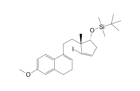 Tert-Butyl({(1R,2R)-3-iodo-2-[2-(6-methoxy-3,4-dihydro-1-naphthalenyl)ethyl]-2-methyl-3-cyclopenten-1-yl}oxy)dimethylsilane