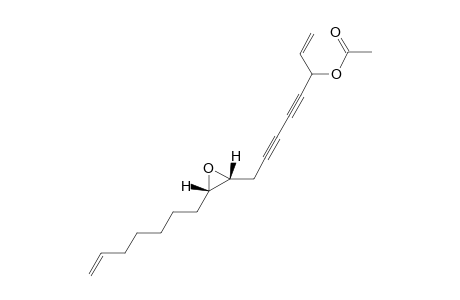 GINSENOYNE-F;3-ACETOXY-9,10-EPOXY-1,16-HEPTADECADIENE-4,6-DIYNE