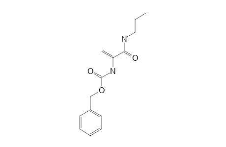 N-BENZOYLOXYCARBONYL-DEHYDROALANINE-PROPYL-AMIDE
