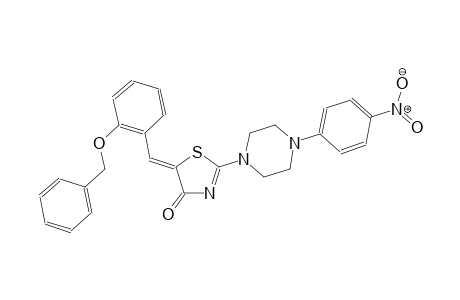 (5Z)-5-[2-(benzyloxy)benzylidene]-2-[4-(4-nitrophenyl)-1-piperazinyl]-1,3-thiazol-4(5H)-one