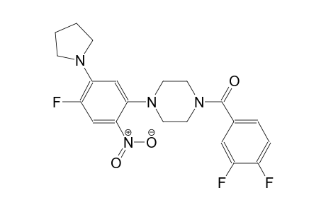 piperazine, 1-(3,4-difluorobenzoyl)-4-[4-fluoro-2-nitro-5-(1-pyrrolidinyl)phenyl]-