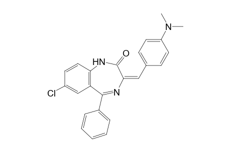 7-Chloro-2,3-dihydro-3-(4-N,N-dimethylaminobenzylidene)-5-phenyl-1H-1,4-benzodiazepin-2-one