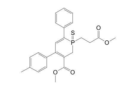 3-Methoxycarbonyl-1-[2-(methoxycarbonyl)ethyl]-4-(p-tolyl)-6-phenyl-1,2-dihydrophosphorin 1-sulfide