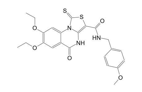 thiazolo[3,4-a]quinazoline-3-carboxamide, 7,8-diethoxy-4,5-dihydro-N-[(4-methoxyphenyl)methyl]-5-oxo-1-thioxo-
