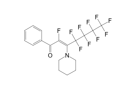 1-PHENYL-3-PIPERIDINOPERFLUOROHEP-2-EN-1-ONE