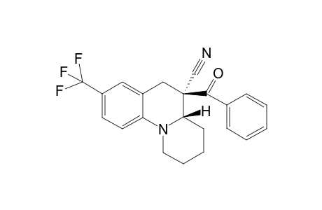 (4aS,5R)-5-(Phenylcarbonyl)-8-(trifluoromethyl)-2,3,4,4a,5,6-hexahydro-1H-pyrido[1,2-a]quinolino-5-carbo-nitrile