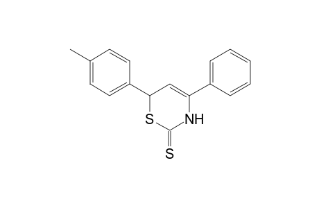 3,6-dihydro-4-phenyl-6-p-tolyl-2H-1,3-thiazine-2-thione