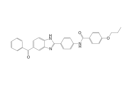 N-[4-(5-benzoyl-1H-benzimidazol-2-yl)phenyl]-4-propoxybenzamide