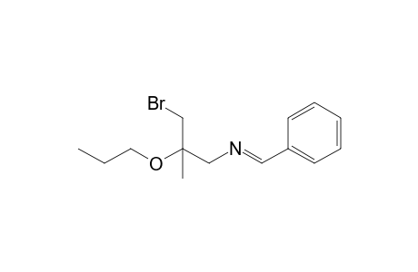 N-(Benzylidene)-3-bromo-2-propoxy-2-methylpropylamine