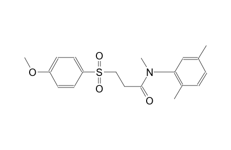 propanamide, N-(2,5-dimethylphenyl)-3-[(4-methoxyphenyl)sulfonyl]-N-methyl-