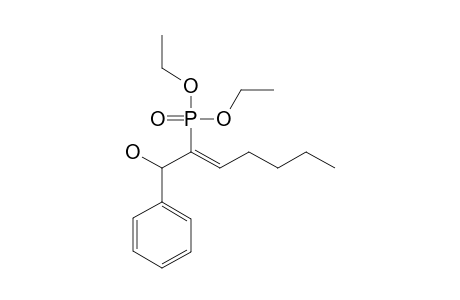 (Z)-2-diethoxyphosphoryl-1-phenylhept-2-en-1-ol