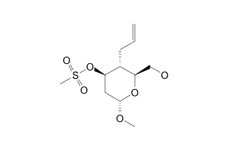 METHYL-4-C-ALLYL-2,4-DIDEOXY_3-O-MESYL-ALPHA-D-ARABINO-HEXOPYRANOSIDE