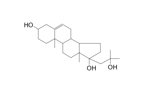 17-(2-hydroxy-2-methylpropyl)-10,13-dimethyl-2,3,4,7,8,9,10,11,12,13,14,15,16,17-tetradecahydro-1H-cyclopenta[a]phenanthrene-3,17-diol