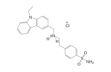 9H-carbazole-3-methanaminium, N-[2-[4-(aminosulfonyl)phenyl]ethyl]-9-ethyl-, chloride