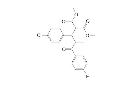 1-Benzenepentanoic acid, .beta.(1)-(4-chlorophenyl)-4-fluoro-.gamma.(1)-methyl-..alpha..(1)-[(methyloxidanyl)oxidanylidenemethyl]-.delta.(1)-oxo-, methyl ester
