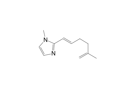 1-methyl-2-[(1E)-5-methylhexa-1,5-dienyl]imidazole
