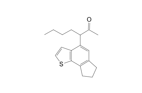 4-(2-Oxohept-3-yl)-6,7,8-trihydrothieno[1,2-e]indene
