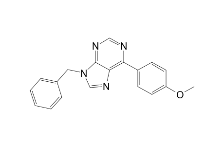 6-(4-Methoxyphenyl)-9-(phenylmethyl)purine