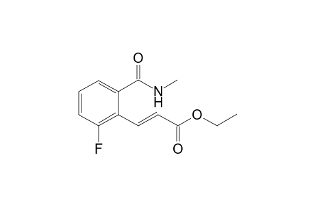 (E)-Ethyl 3-{2-fluoro-6-(methylcarbamoyl)phenyl}acrylate