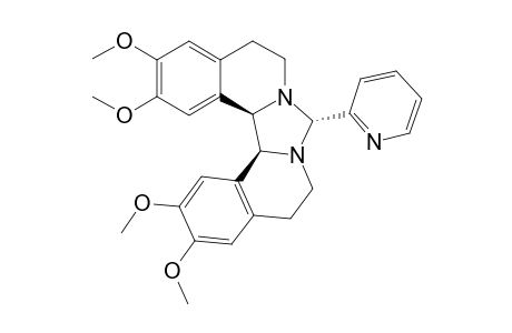 (8R*,15bR*,15cS*,1'R*)-5,6,10,11,15b,15c-Hexahydro-8-(pyridin-2-yl)-2,3,13,14-tetramethoxy-8H-imidazo[5,1-a:4,3-a']diisoquinoline