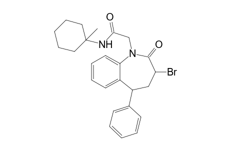 N-(1-Methylcyclohexyl)-2-(3-bromo-2-oxo-5-phenyl-2,3,4,5-tetrahydro-1H-1-benzazepin-1-yl)ethanoic acid amide