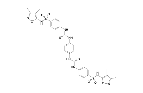 4,4'-(1,4-phenylenebis(azanediyl))bis(thioxomethylene)bis(azanediyl)bis(N-(3,4-dimethylisoxazol-5-yl)benzenesulfonamide)