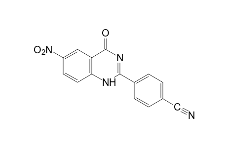 p-(1,4-dihydro-6-nitro-4-oxo-2-quinazolinyl)benzonitrile