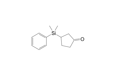 3-[dimethyl(phenyl)silyl]-1-cyclopentanone