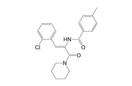 N-[(Z)-2-(2-Chlorophenyl)-1-(1-piperidinylcarbonyl)ethenyl]-4-methylbenzamide