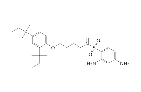 Benzenesulfonamide, 2,4-diamino-N-[4-[2,4-bis(1,1-dimethylpropyl)phenoxy]butyl]-