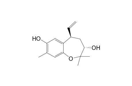(3S,5R)-2,2,8-trimethyl-5-vinyl-4,5-dihydro-3H-1-benzoxepin-3,7-diol