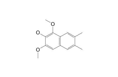 SACIDUMOL_B;1,3-DIMETHOXY-6,7-DIMETHYLNAPHTHALEN-2-OL