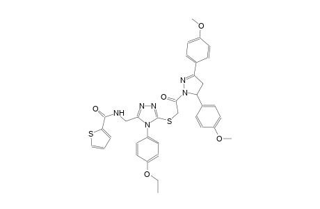 2-thiophenecarboxamide, N-[[5-[[2-[4,5-dihydro-3,5-bis(4-methoxyphenyl)-1H-pyrazol-1-yl]-2-oxoethyl]thio]-4-(4-ethoxyphenyl)-4H-1,2,4-triazol-3-yl]methyl]-