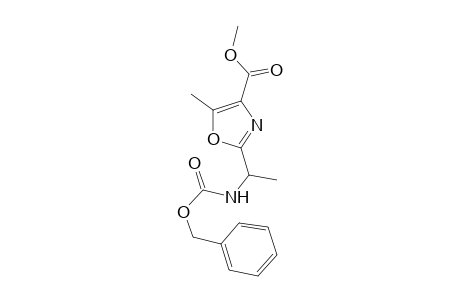 Methyl 2-[1-(benzyloxycarbonylamino)ethyl)-5-methyloxazole-4-carboxylate