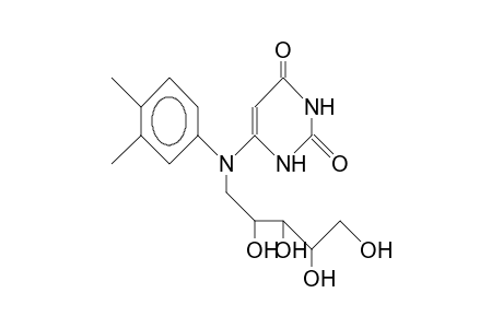 1-Deoxy-1-(N-[3,4-dimethyl-phenyl]-[1,2,3,6-tetrahydro-2,6-dioxo-4-pyrimidinyl]amino)-D-ribitol