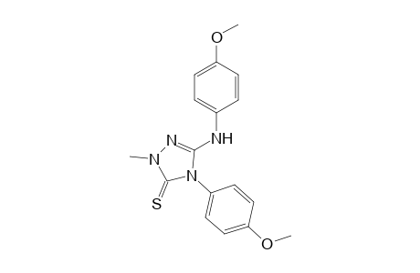 4-(4-Methoxyphenyl)-3-(4-methoxyphenylamino)-1-methyl-5-thioxo-4,5-dihydro-1H-1,2,4-triazole