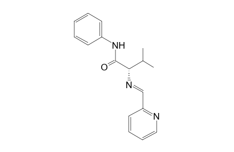 (S,E)-3-methyl-N-phenyl-2-((pyridin-2-ylmethylene)amino)butanamide