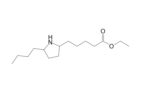 Ethyl 5-[5'-butylpyrrolidin-2'-yl]pentanoate